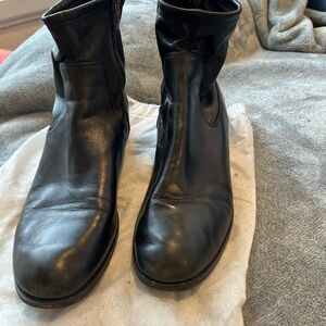 Women's Black Leather Boots